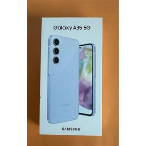 Samsung Smartphone Galaxy A35 5G 256 GB Blu - [Versione Tedesca, Spagnola, Francese, UK, Belga, Olandese, Danese, Finlandese, Norvegese, Svedese]