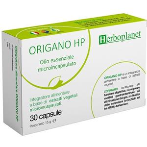 Herboplanet Srl Origano HP - Integratore Digestivo e Respiratorio in 30 Capsule