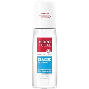 Beiersdorf Hidrofugal CLASSIC atomizzatore, forte antitraspirante con profumo discreto, deodorante spray senza alcool etilico con protezione affidabile contro l'umidità ascellare e odori corporei (75 ml)