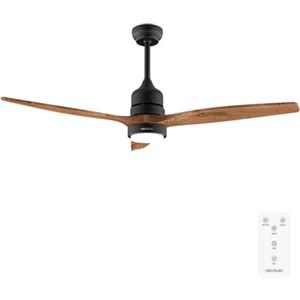 Cecotec Ventilatore da Soffitto con Luce EnergySilence Aero 5275 DarkWood. 40 W, Diametro 132 cm, Lampada a LED, Telecomando, Timer Fino a 8 Ore, 6 Velocità, Estate/Inverno, Altezza Regolabile
