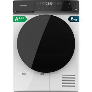 Cecotec Asciugatrice Pompa di Calore - 8kg -Bolero DressCode Dry 8400 A+++. 600W, Basso Consumo, Full Touch, Stiro Facile, 15 Programmi, Asciugatura Automatica e Tamburo Acciaio Inox