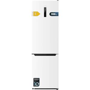 Cecotec Frigorifero Combinato Bolero CoolMarket Combi 250 Vetro Grigio D. Cristallo Grigio 180X55Cm, 250L, No Frost, Classe D, Multi Air Flow, Fast Cooling e Cassetto Humidity Box