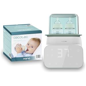 Cecotec Scaldabiberon - Sterilizzatore Biberon Nana BabyCare Double BottleWarmer, 4 modalità, Cestello per il Biberon, Senza BPA, Sicuro per Conservare Acqua, Latte e Alimenti