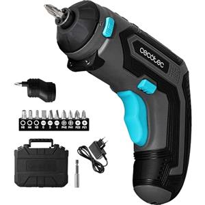 Cecotec Cacciavite Elettrico PowerGyro 3500 X-treme Set. Potente 6Nm, Batteria 4V 1500mAh, Velocità 200rpm, Luce LED, Mandrino 1/4", 10 Punte, Valigetta per il Trasporto
