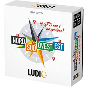 Ludic Nord Sud Ovest Est Il Gps Non È Un'Opinione It53481 Gioco Di Società Per La Famiglia Per 2-6 Giocatori Made In Italy