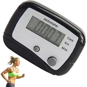 Generic Pedometro per camminare, piccola distanza chilometrica/km, contapassi compatto multifunzionale per sport, attività quotidiane, routine di fitness, viaggi e obiettivi di monitoraggio della salute