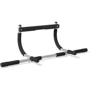 Amazon Basics, Sbarra per Trazioni per la Porta Multi-Impugnatura, Capacità 200kg, Argento