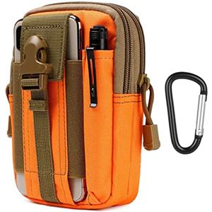 flintronic Tattico Marsupio Sportivo, 1000D Nylo, Cintura Molle Militare Borsello per Campeggio Piccolo Strumento All'aperto Mobile Telefono (Con Moschettone)