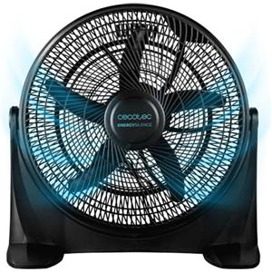 Cecotec - Ventilatore da pavimento industriale, EnergySilence 2000 FloorFlow. 90W, Diametro 20 Pollici, 3 Velocità, 5 Pale Aerodinamiche, Facilità d'Uso e Massima Sicurezza