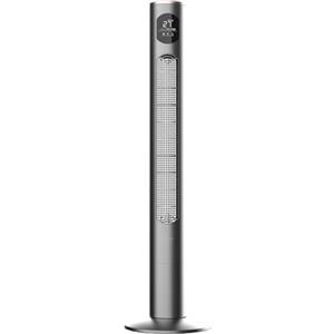 Cecotec - Ventilatore a torre EnergySilence 9090 Skyline Smart 106 cm, 55 W, oscillazione 65º, timer 7,5 ore, display LED, 3 modalità e 3 velocità, telecomando, Altezza 46, Grigio