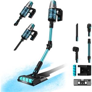 Cecotec Aspirapolvere Scopa Elettrica Senza Fili Portatile Conga Rockstar 7500 Astral Ergowet Animalt, 680W, 4In1, 30Kpa, Spazzola Jaliscazo, Serbatoio Dell'Acqua, Accessorio Per Animali, 90 Min Auton