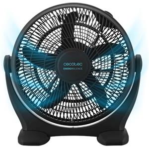 Cecotec - Ventilatore da pavimento industriale, EnergySilence 1400 FloorFlow. 50W, Diametro 14 Pollici, 3 Velocità, 5 Pale Aerodinamiche, Facilità d'Uso e Massima Sicurezza