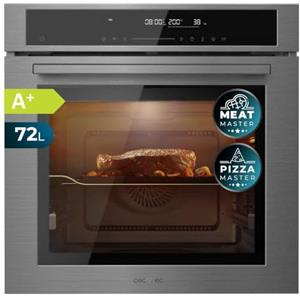 Cecotec Forno da incasso 60 cm Bolero Hexa SM406000 Edge+ A+. 2900 W, 72 L, 12 funzioni, bistecca master, pizza master, steam assist, steam EasyClean, modalità Eco e scongelamento, timer elettronico