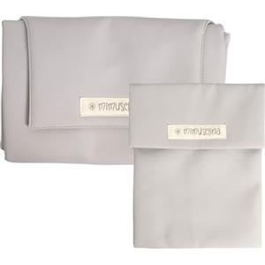 MIMUSELINA Set Fasciatoio Portatile Neonato e Porta Pannolini | Fasciatoio Impermeabile Pieghevole in Similpelle | Accessori Neonato per Viaggio e Passeggiate | Realizzato a Mano in Spagna