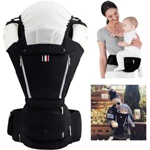 Bebear Marsupio, Bebamour Marsupio 0-36 Mesi, Zaino 3D Air Mesh per Neonati e Bambini