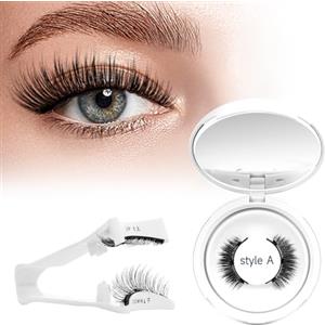 Higu clace Ciglia magnetiche, ciglia magnetiche senza eyeliner, look naturale magnetico(Set-A4)