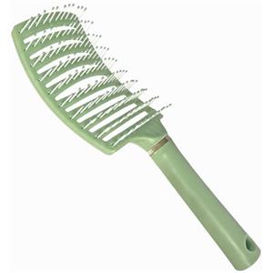 LAC FOR YOU Spazzola Districante per Capelli - Uso Bagnato/Asciutto - Spazzola Anti Nodi per Capelli Ricci, Lisci, Mossi - Flessibile, Ergonomica, Ventilata - Verde Salvia
