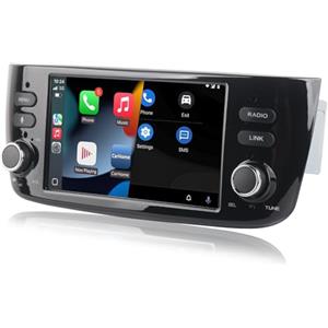 RYUIXPUL Autoradio con Wireles CarPlay&Android Auto, autoradio per Fiat Linea Punto Evo 2012-2017 e Linea 2012-2015 con stereo touchscreen IPS/Bluetooth/Mirror Link/FM/AM/USB
