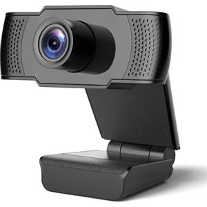 Lommegy 4K Webcam PC con Microfono Vista Wide-Angle 105°, Plug&Play, Correzione Automatica ‎Luminosità USB Computer Web Camera per Pro Streaming/Video/Zoom/Skype