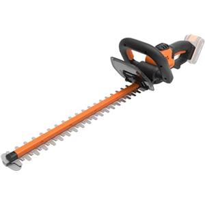 Worx WG261E.9 - Cesoie per siepe, 20 V, lunghezza lama 44 cm, 19 mm, batteria e caricatore non inclusi, colore: Nero/Arancione