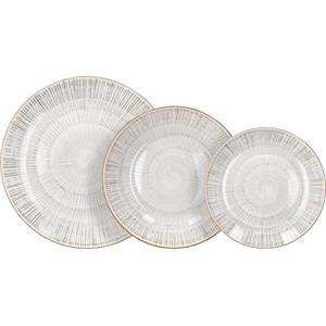 Tognana Virtuo Beige, Servizio piatti per 6 persone 18 pezzi, Porcellana, Beige