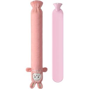 Generico Borsa 'Acqua Calda Lunga | Borsa Fredda A Forma Di Coniglio - Scaldaletto Lungo ad Acqua Calda con Copertura | Per Collo Spalla Schiena Mani Gambe Crampi Mestruali Donne Uomini Bambini Viaggio Inverno