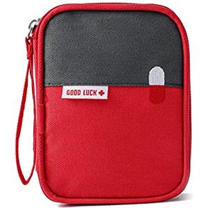 ISAKEN Kit Portatiled di Pronto Soccorsod da Viaggio, Borsa Impermeabile per La Conservazione delle Medicine Borsa Portatile di Pronto Soccorso per La Casa All'Aperto, Il Campeggio, L'Escursionismo