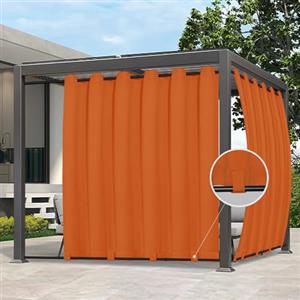 Easy-Going Tende da esterno, impermeabili, antivento, resistenti alle intemperie, per cortili, pergole e gazebi, con occhielli superiori e passanti inferiori, 1 pannello, 279 x 274 cm, arancione