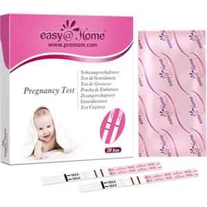 Easy@Home 20 x Test di Gravidanza Precoce 10mIU/ml: Ultra Sensibile Pregnancy Test Risultati Accurati e Affidabili (20 HCG)
