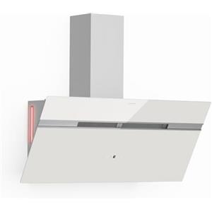 Klarstein Alina - Cappa da Cucina, 90cm, 690 m³/ora, Touch Control, Efficienza Energetica: A++, LED, Silenziosa: 52 dB, Scarico & Ricircolo, Filtri a Carboni Inclusi, Bianca