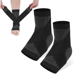 ACWOO Cavigliera Sportiva, 2PCS Cavigliera Ortopedica Regolabile, Supporto per Caviglia Elastica e Traspirante, Protezione Caviglia per Danni ai Legamenti, Fornisce Il Supporto e la Facilità Dolori