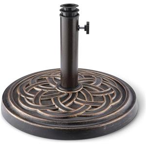 Amazon Basics - Base per ombrellone da Giardino Regolabile, Confezione da 1, Nero