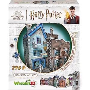 Wrebbit 3D Wrebbit3D, Diagon Alley Collection: Ollivanders & Scribbulus (295pc), 3D Puzzle, Ages 14+