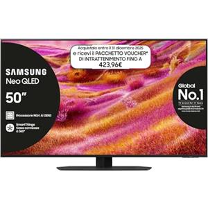 Samsung Smart TV 50'' QE50QN94FATXZT Neo QLED 4K Mini LED, NQ4 AI Gen3 Processor, 4K AI Upscaling Pro, Glare Free, Motion Xcelerator 165Hz, Dolby Atmos & OTS+, NeoSlim Design, 2025