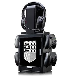 Numskull Armadietto da Gaming con Luce LED Ufficiale Destiny - Porta Controller, Supporto per Cuffie e Organizer per PS4/PS5 & Xbox Series X|S - Con Impostazioni LED Multiple