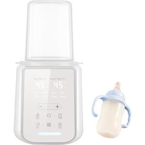 Dhqkqg Scaldabiberon, 8 in 1 scaldabiberon portatile, Sterilizzatore Biberon con timer e spegnimento automatico, Riscaldatore di Alimenti per Bambini, Controllo Accurato Della Temperatura