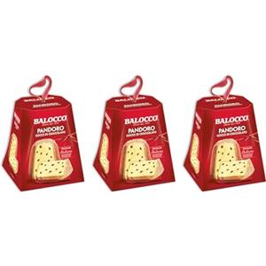 CAIYA 3X Mini Pandoro Soffice con Gocce di Cioccolato Specialità Italiana 80g [3 Confezioni]