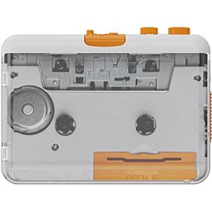 ACAGALA Registratore a cassette portatile, registratore a cassette USB, convertitore a cassette a MP3/CD tramite USB, compatibile con laptop e PC con jack per cuffie da 3,5 mm, effetto sonoro stereo