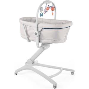 Boppy Chicco Baby Hug 4 In 1 Sdraietta Neonato Rialzata, Seggiolone Pappa E Sedia Da Tavolo, Beige, 85 x 60 x 122 Cm