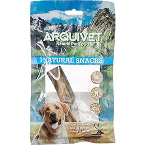 ARQUIVET Mezzo Corno di cervo - Corno da masticare ecologico e naturale - Raccolto autunnale - S - 25-50 g