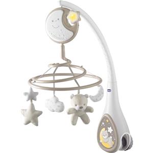 Chicco Next2Dreams Giostrina Neonato 3in1 con Carillon Elettronico per Culla e Lettino, Compatibile con Culla Chicco Next2Me, con Effetti Sonori, Proiettore di Luce Soffusa, Musica - 0+ Mesi, Neutro