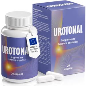 Urotonal Integratore Naturale Uomo con Serenoa, Ortica e Zinco - Supporto per Prostata e Vie Urinarie