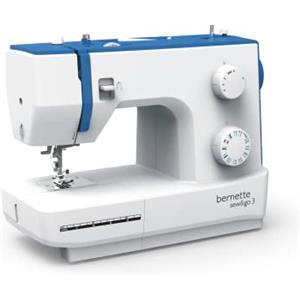 Bernette Sew&Go 3 - macchina da cucire meccanica, 19 punti, con infila ago, semplice da usare