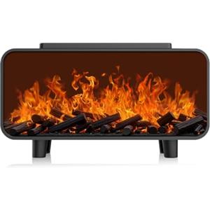 LVYXON Umidificatore effetto fiamma e diffusore di oli essenziali, luce d'atmosfera LED a 7 colori, serbatoio d'acqua da 230 ml, nebulizzatore ultra silenzioso per aromaterapia, con spegnimento