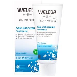 Weleda Dentifricio Salino 75ml - Gel con Sale Marino, Gusto Sale e Menta, Senza Fluoro, Protezione Naturale per Denti e Gengive