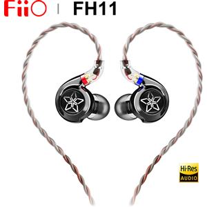 FiiO FH11 1DD + 1BA Driver ibrido Auricolare in-ear IEM Audio ad alta risoluzione con cavo staccabile da 0,78 mm Auricolari stereo HiFi cablati