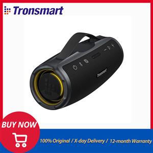 Tronsmart Altoparlante Bluetooth Tronsmart Mirtune S100 Altoparlante wireless portatile con uscita 50 W, impermeabile IPX7, controllo APP, Powerbank integrato e maniglia retrattile, per campeggio,