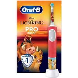 Oral-B - Power Pro Kids Re Leone Spazzolino Elettrico Bambini Confezione Kit Completo