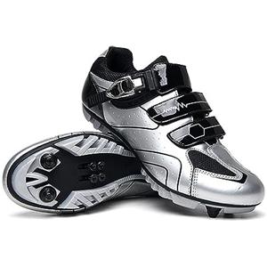 Hixingo Scarpe da Ciclismo Donna, Uomo Scarpe da Mountain Bike per Bici da Strada, Scarpe MTB Road SPD Scarpe da Ciclismo da Bici Compatibile, Scarpe da Equitazione