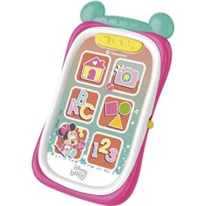 Clementoni Disney Baby Minnie Smartphone - Telefono Giocattolo Educativo con 6 Tasti Interattivi per Bambini 9-36 Mesi